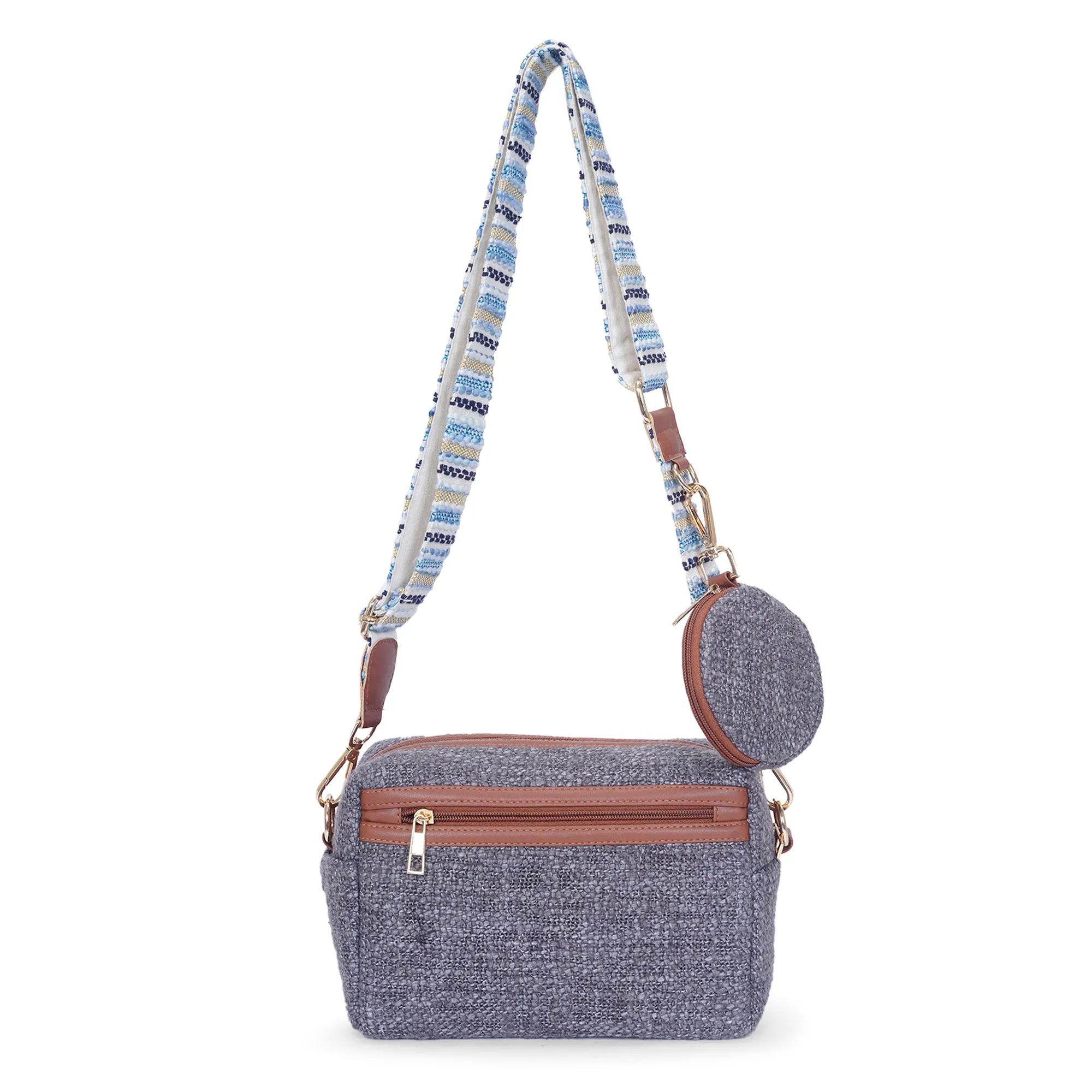 Charcoal Shadow - Box Sling Bag