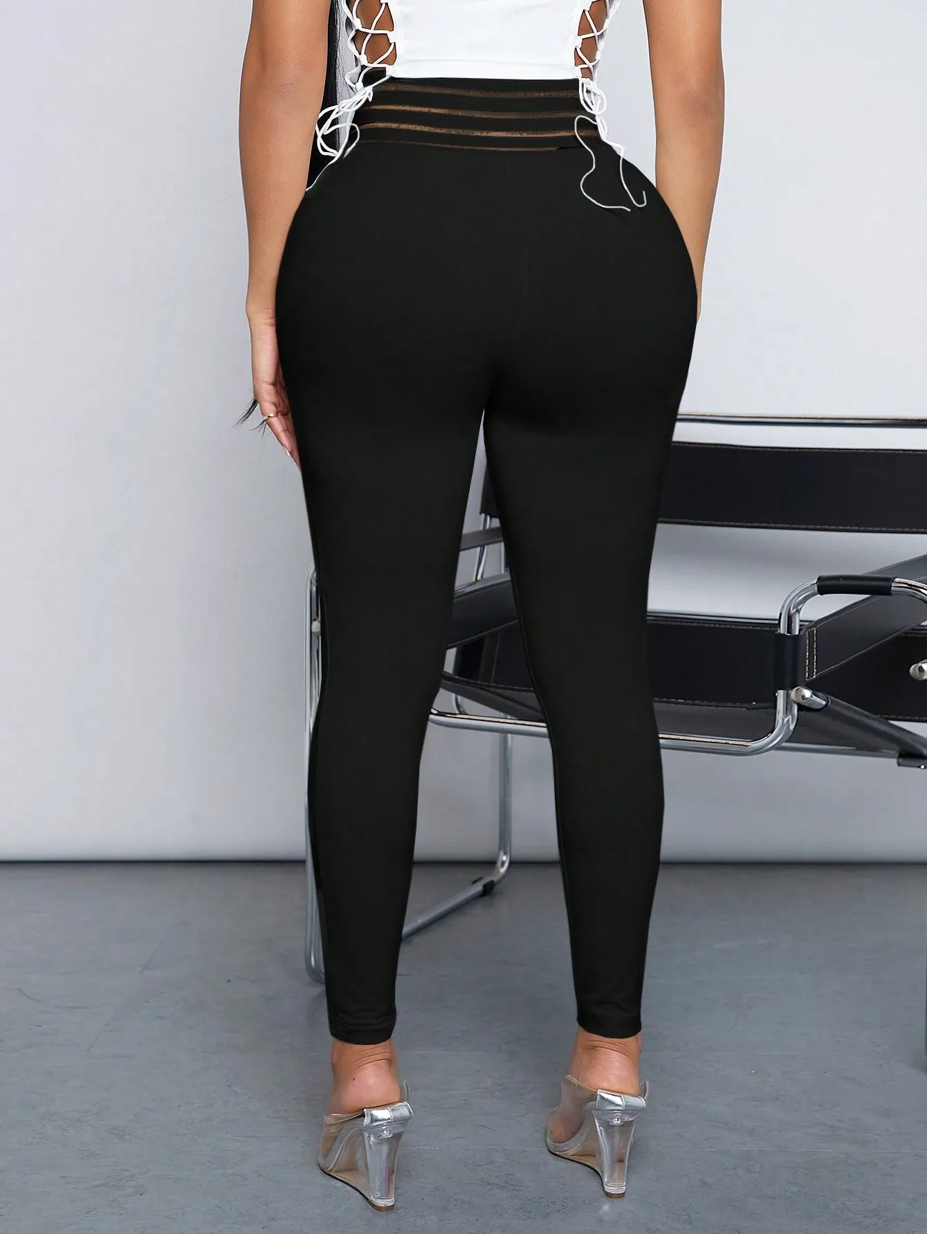Cherry Vibes: Mallas Sólidas De Cintura Cruzada Para Mujeres