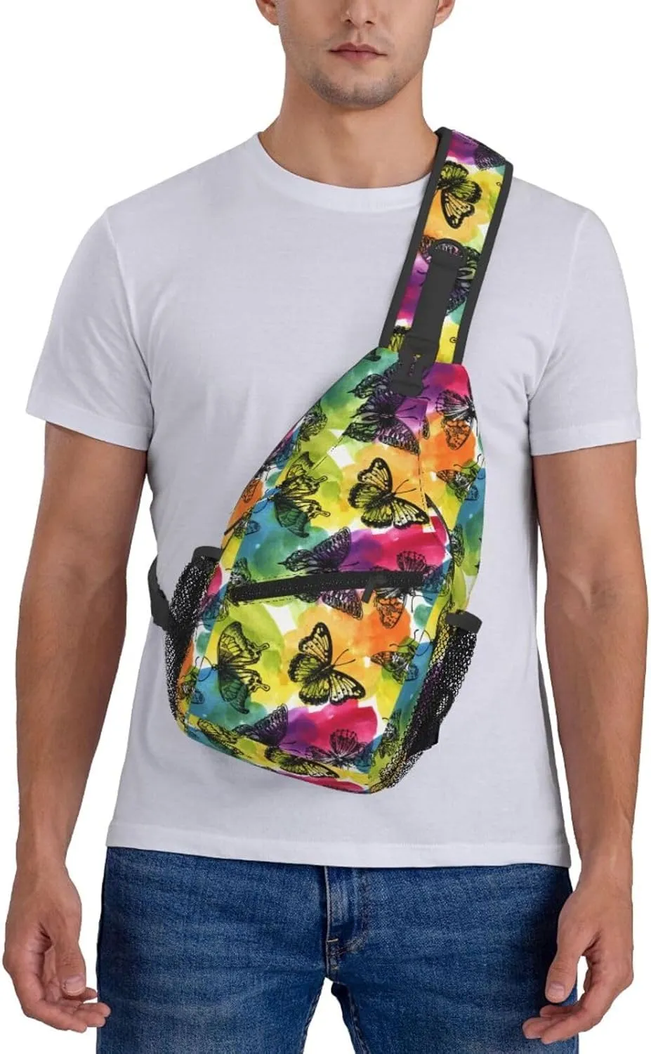 Chest Sling Bag Crossbody Shoulder Backpack Bag Gym Cycling Travel Hiking Daypack Cross Bag