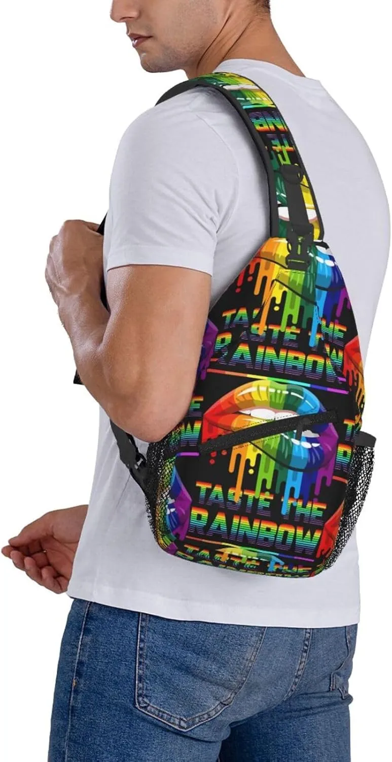 Chest Sling Bag Crossbody Shoulder Backpack Bag Gym Cycling Travel Hiking Daypack Cross Bag