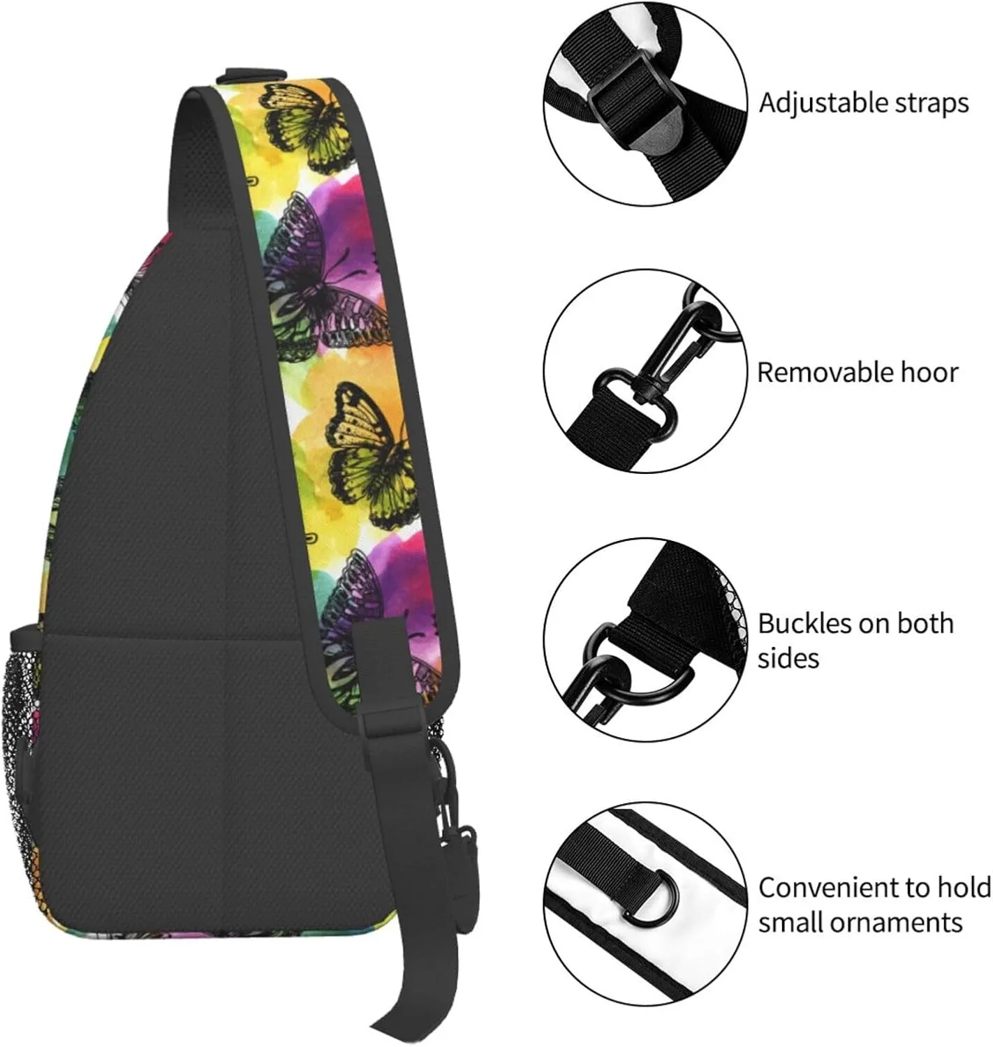 Chest Sling Bag Crossbody Shoulder Backpack Bag Gym Cycling Travel Hiking Daypack Cross Bag