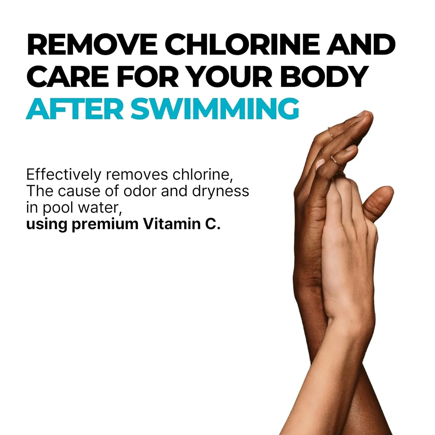 Chlorine-Removing Body Wash for Swimmers | Vitamin C | Hydrating & Refreshing | Sulfate-Free, Silicone-Free, Paraben-Free (10.58 oz / 300g, Pack of 2)