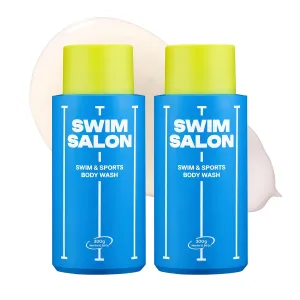 Chlorine-Removing Body Wash for Swimmers | Vitamin C | Hydrating & Refreshing | Sulfate-Free, Silicone-Free, Paraben-Free (10.58 oz / 300g, Pack of 2)