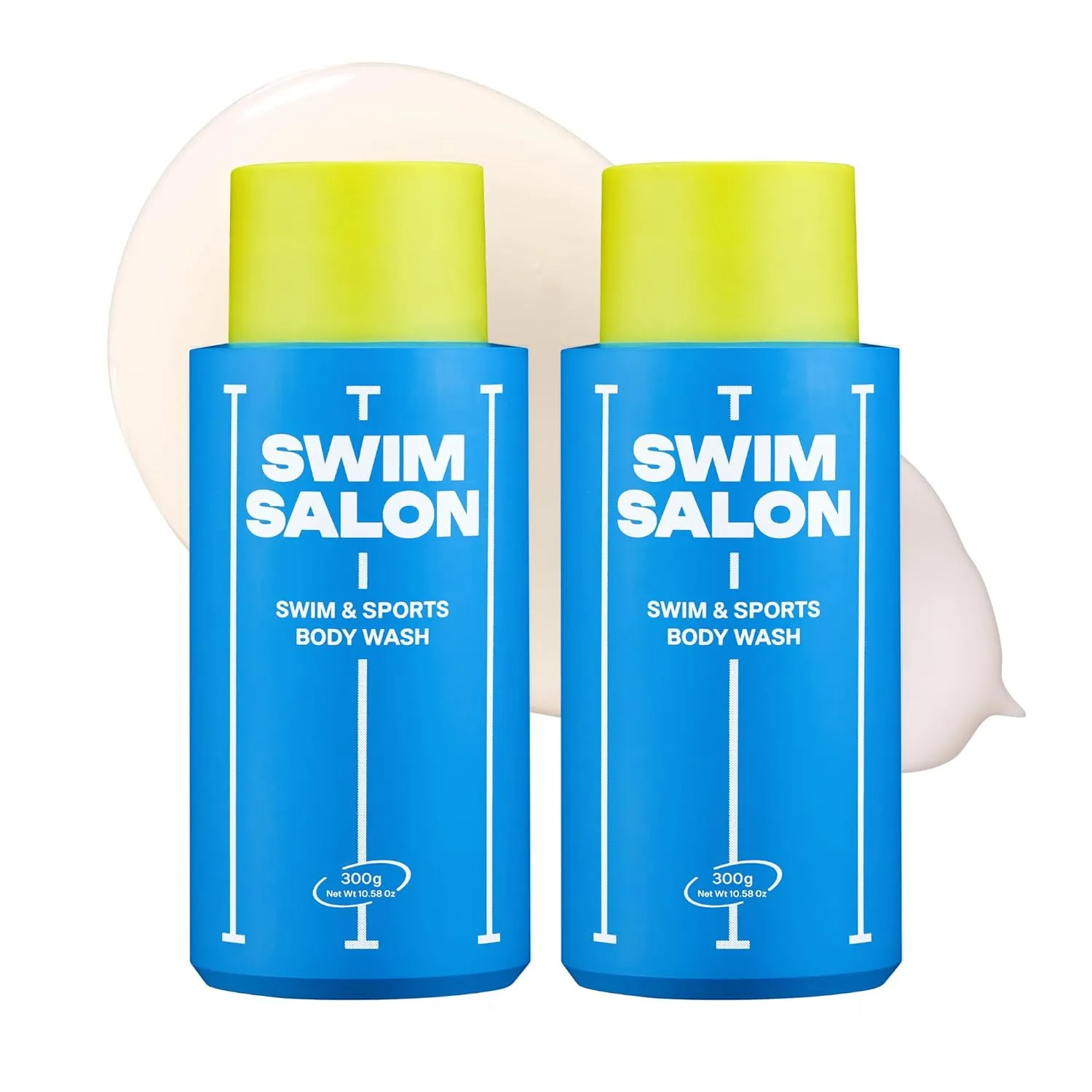 Chlorine-Removing Body Wash for Swimmers | Vitamin C | Hydrating & Refreshing | Sulfate-Free, Silicone-Free, Paraben-Free (10.58 oz / 300g, Pack of 2)
