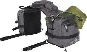 Circle Y Tucker Adventurer Durable Water-Resistant Contoured Horseback Riding Gear Saddle Pommel Bag w/Foam Padded Base, Insulated Padding, Fleece Lining, 3-Liter Water Bladder, Rain Cover Included