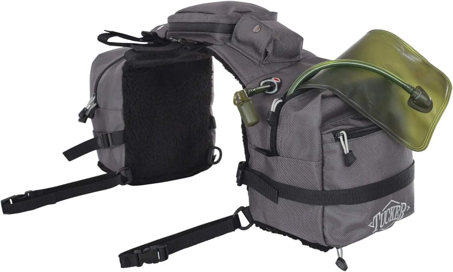 Circle Y Tucker Adventurer Durable Water-Resistant Contoured Horseback Riding Gear Saddle Pommel Bag w/Foam Padded Base, Insulated Padding, Fleece Lining, 3-Liter Water Bladder, Rain Cover Included