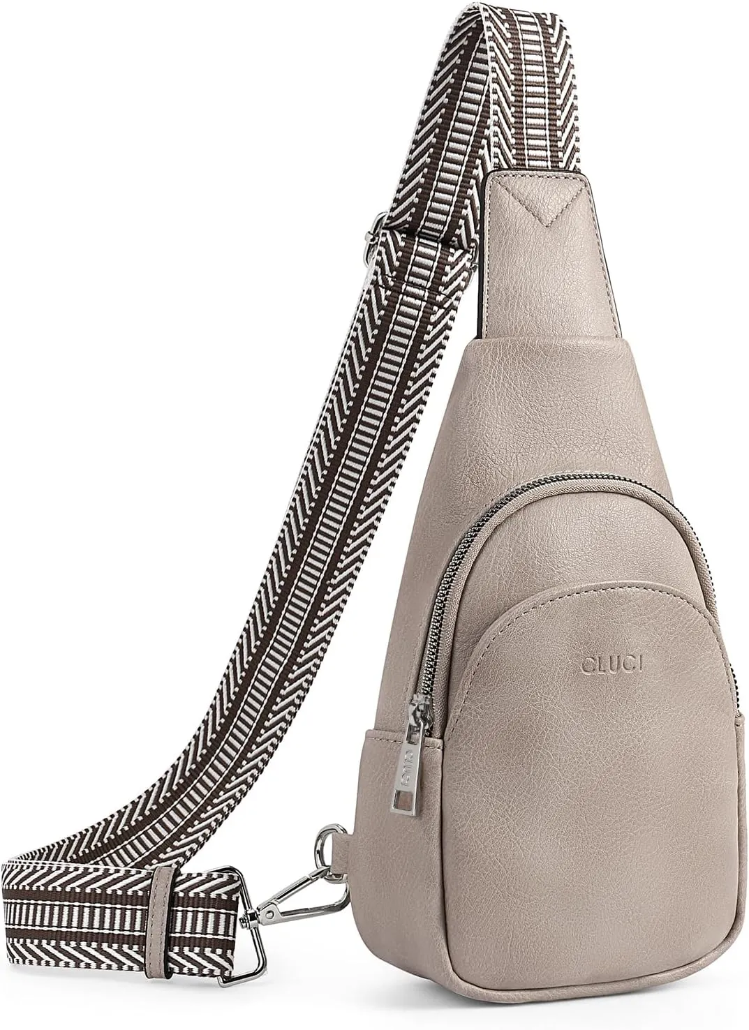 CLUCI Small Sling Bag for Women,Vegan Leather Crossbody Bags for Women,Fanny Packs with Guitar Strap