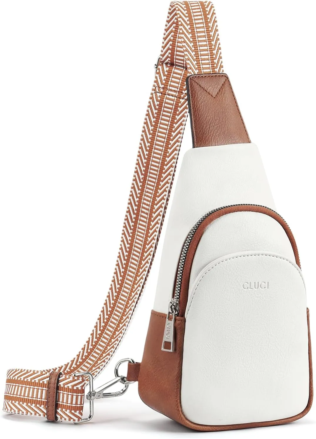 CLUCI Small Sling Bag for Women,Vegan Leather Crossbody Bags for Women,Fanny Packs with Guitar Strap