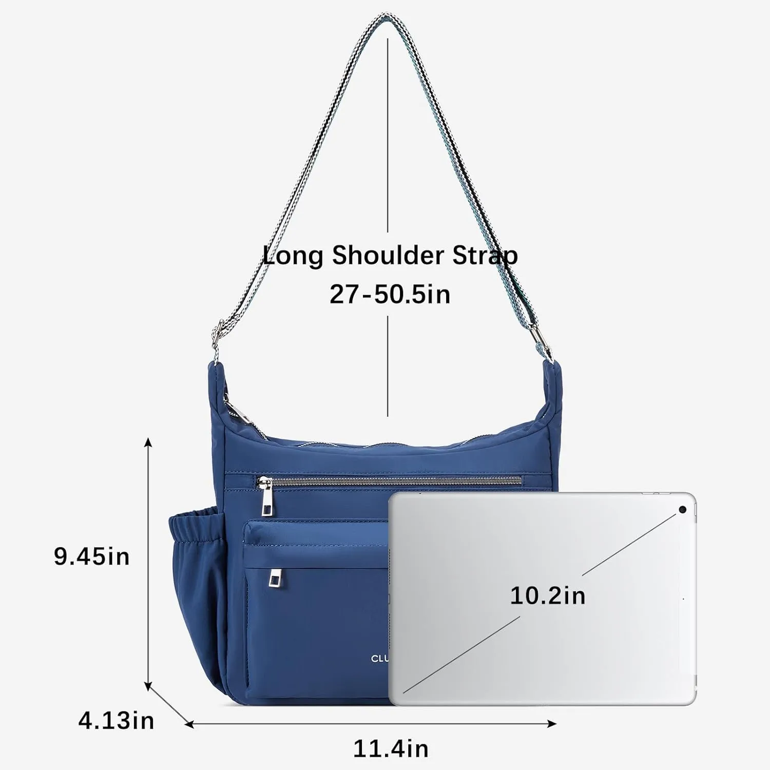 CLUCI Travel Purses for Women, Waterproof Nylon Crossbody Bags for Woman Trendy, Anti Theft Shoulder Bag for Ladies