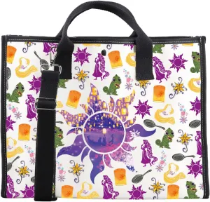 CMNIM Fairy Tale Gifts Princess Sun Symbol Large Tote Bag Fairy Tale Story Inspired Gifts Princess Movie Fans Grocery Bag