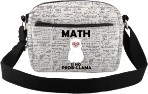 CMNIM Maths Llama Lover Gifts Llamas Maths Crossbody Bag Funny Llamas Maths Gifts for Maths Teacher Mathematics Shoulder Bag