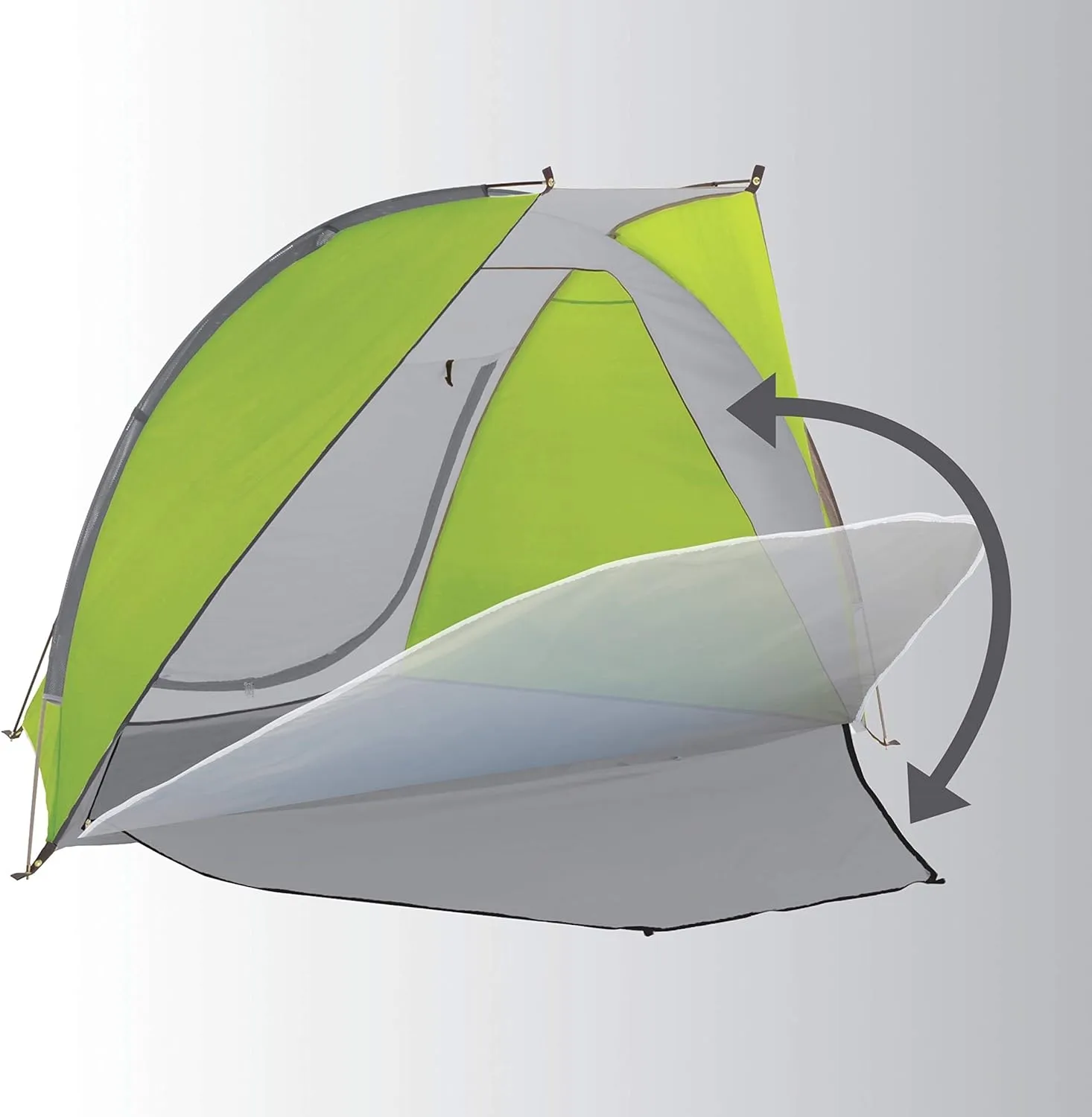 Coleman Beach Shade Canopy Tent, Lightweight & Portable Beach Shade Sets Up in 5 Minutes, UPF 50  Sun Protection Includes Sand Bags & Stakes to Withstand Wind, Great for Beach, Park, Yard, Picnics