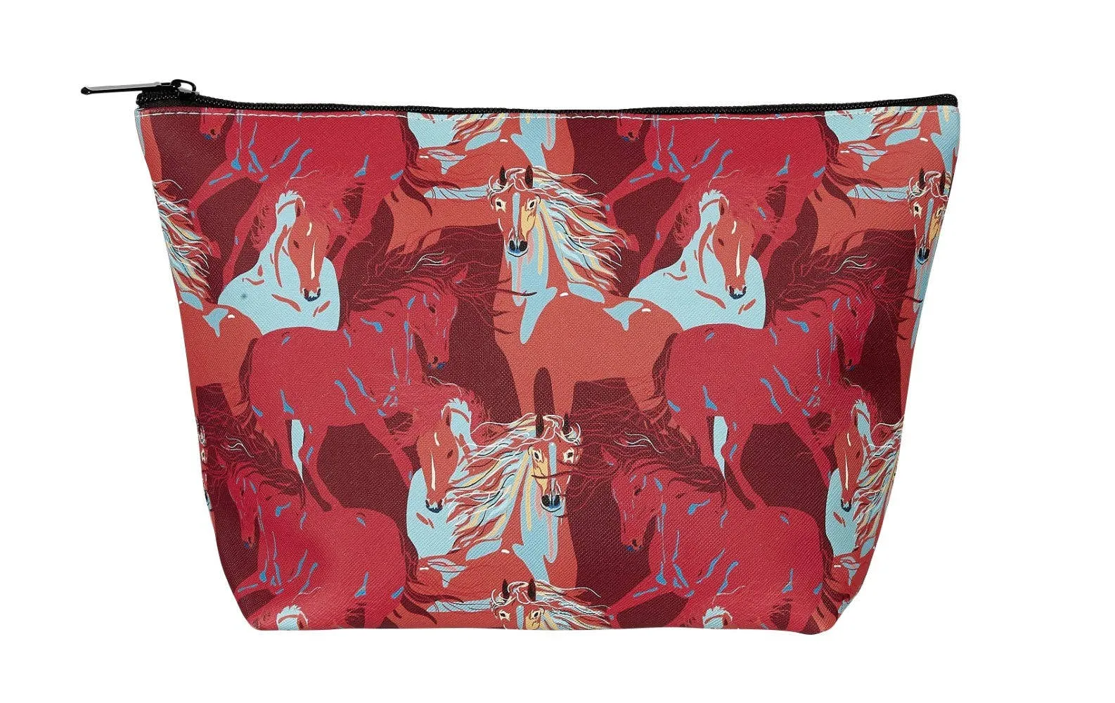 Colorful Horses Cosmetic Pouch