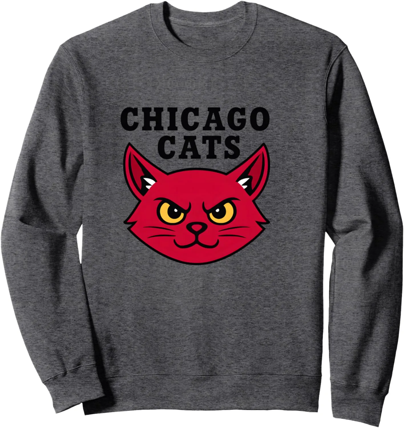 Cool Chicago Red Cat Warrior basketball Slam Dunk Graphic Sweatshirt