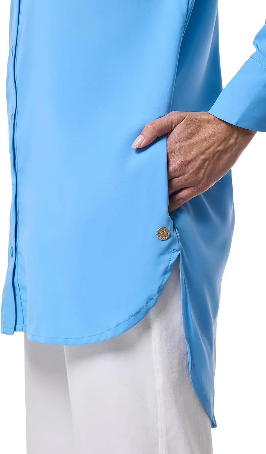 Coolibar UPF 50  Women's Palma Aire Beach Shirt - Sun Protective