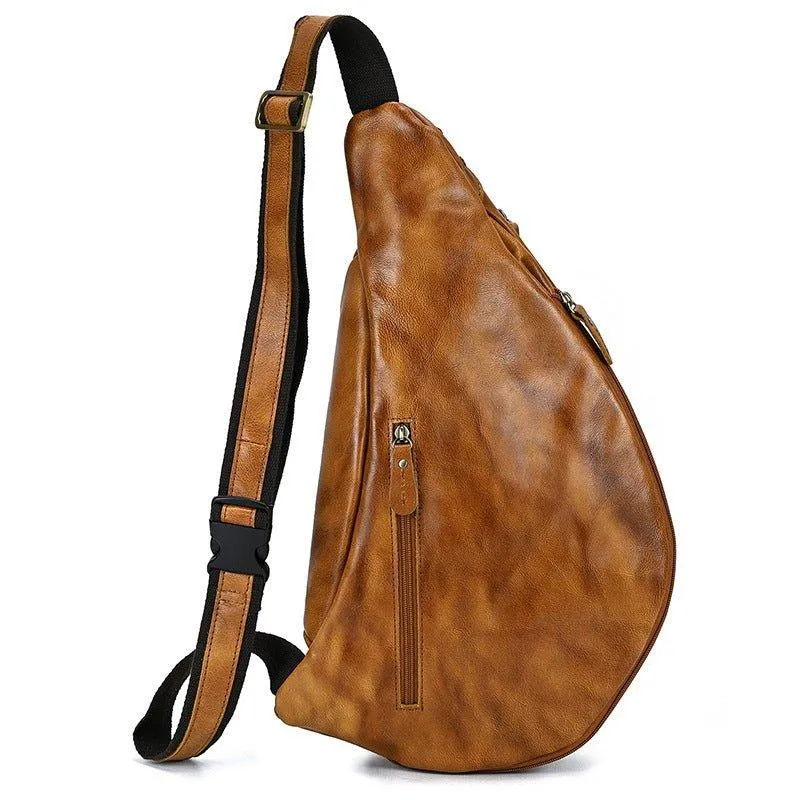Cowhide Leather Cross Body Sling Bag