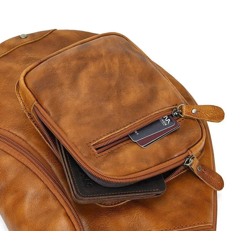 Cowhide Leather Cross Body Sling Bag
