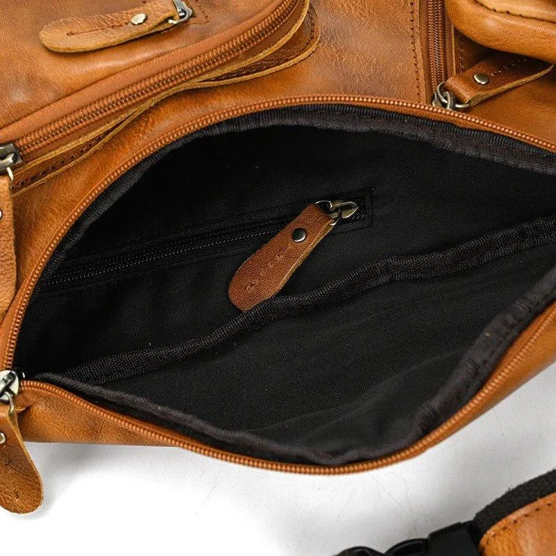 Cowhide Leather Cross Body Sling Bag
