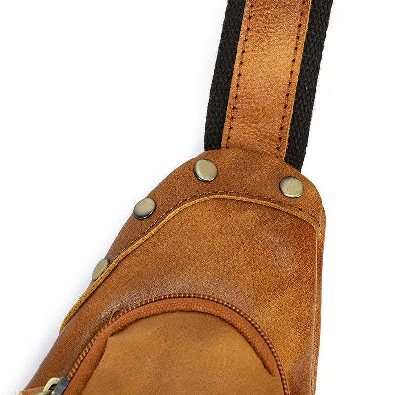 Cowhide Leather Cross Body Sling Bag