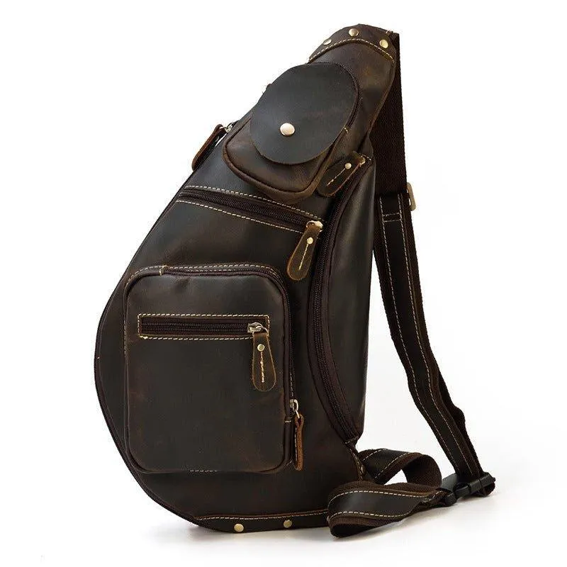 Cowhide Leather Cross Body Sling Bag