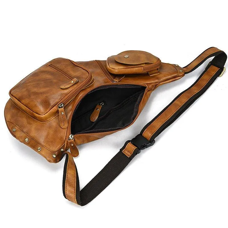Cowhide Leather Cross Body Sling Bag