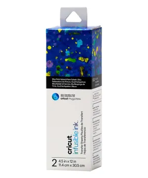 Cricut 2ct Infusible Ink Transfer Sheets Patterned - Blue Paint Splash
