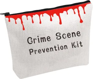 Crime Scene Prevention Kit Period Pouch Tampon Case Crime Show Lover Pouch (Crime Scene B)