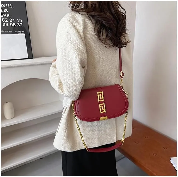 cross-body bag Premium Shoulder Chain Underarm Saddle Bag