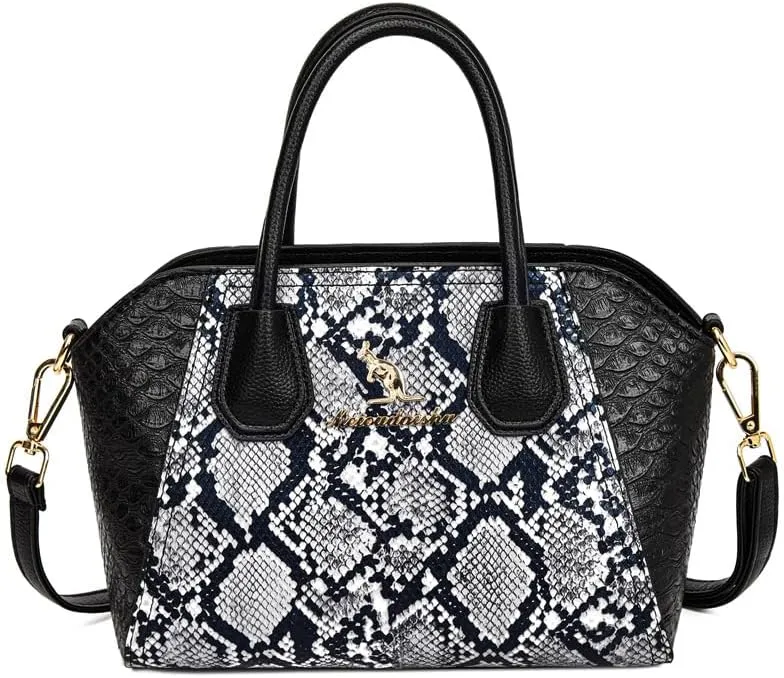 cross-body bag Snakeskin Print Shell Bag