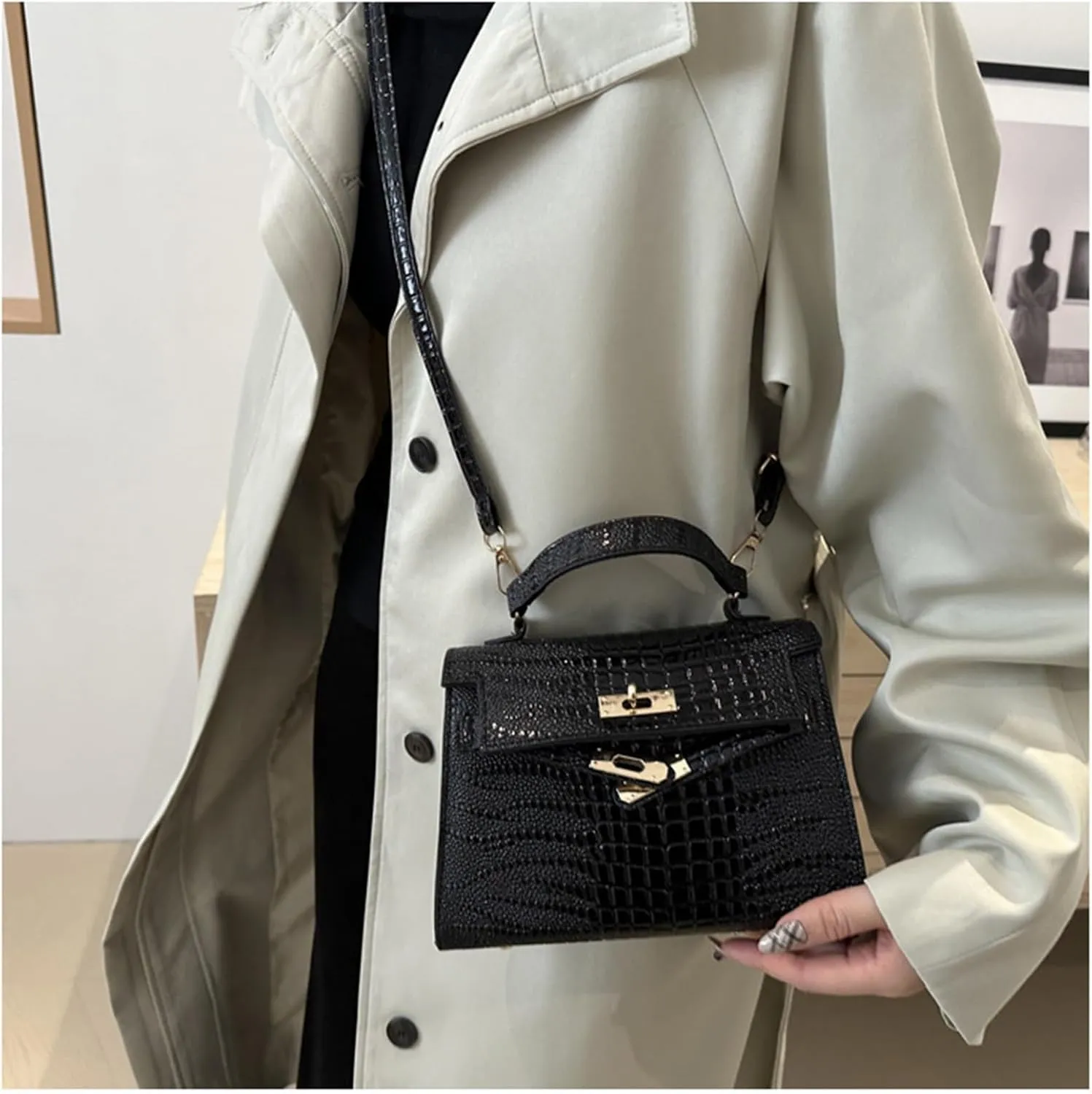 cross-body bag Stone Print Handbag