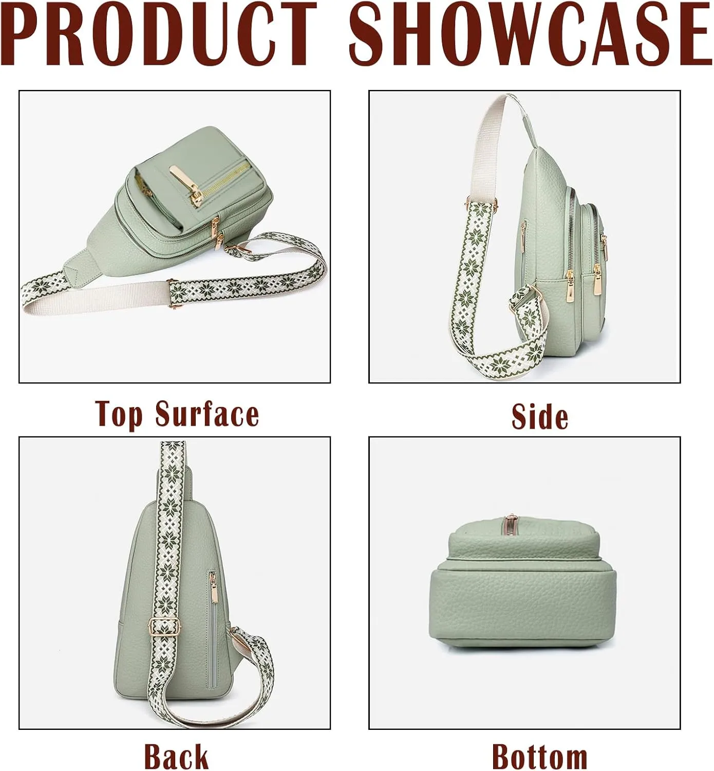 Cross Body Bags for Woman Men Sling Bag Chest Bag with Adjustable Strap Crossbody Handbags Women's Crossbody Bags