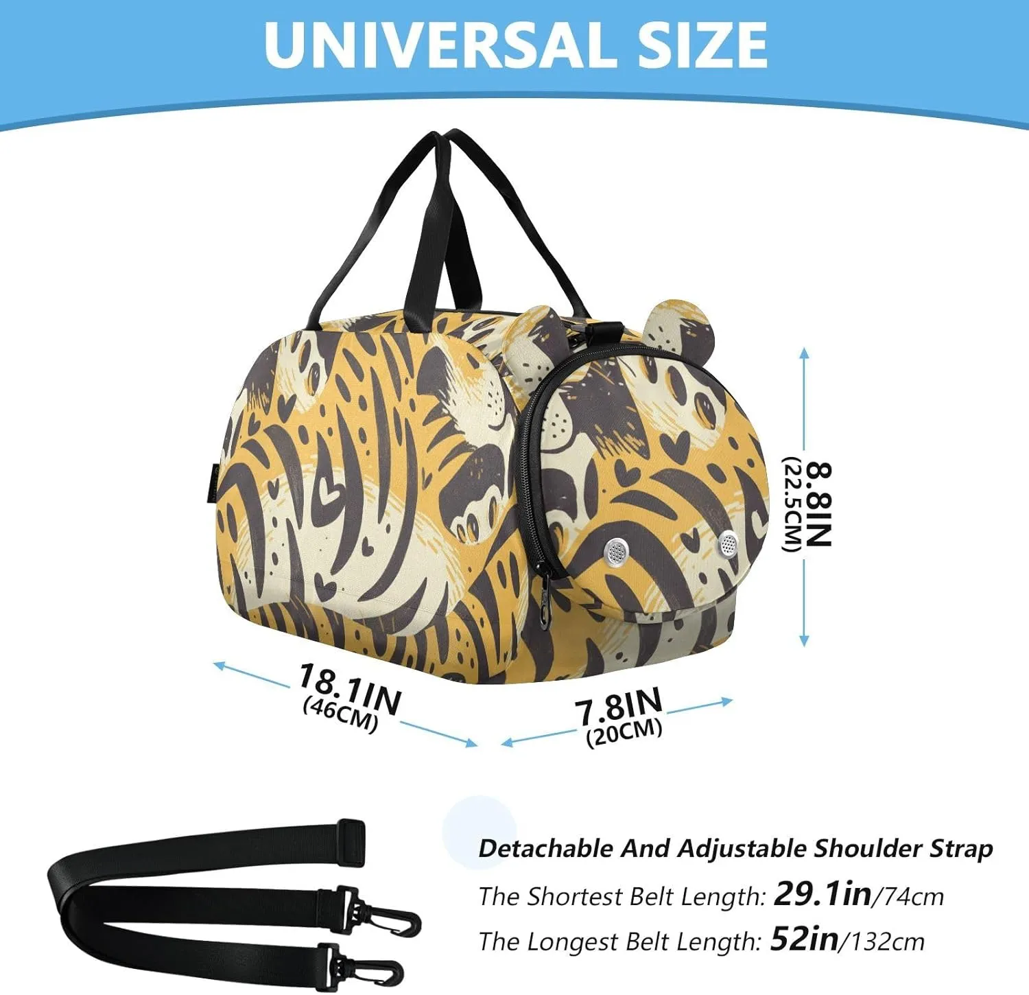 Cross Body Purse with Shoes Compartment Fashion Handbags for For Hiking Traveling