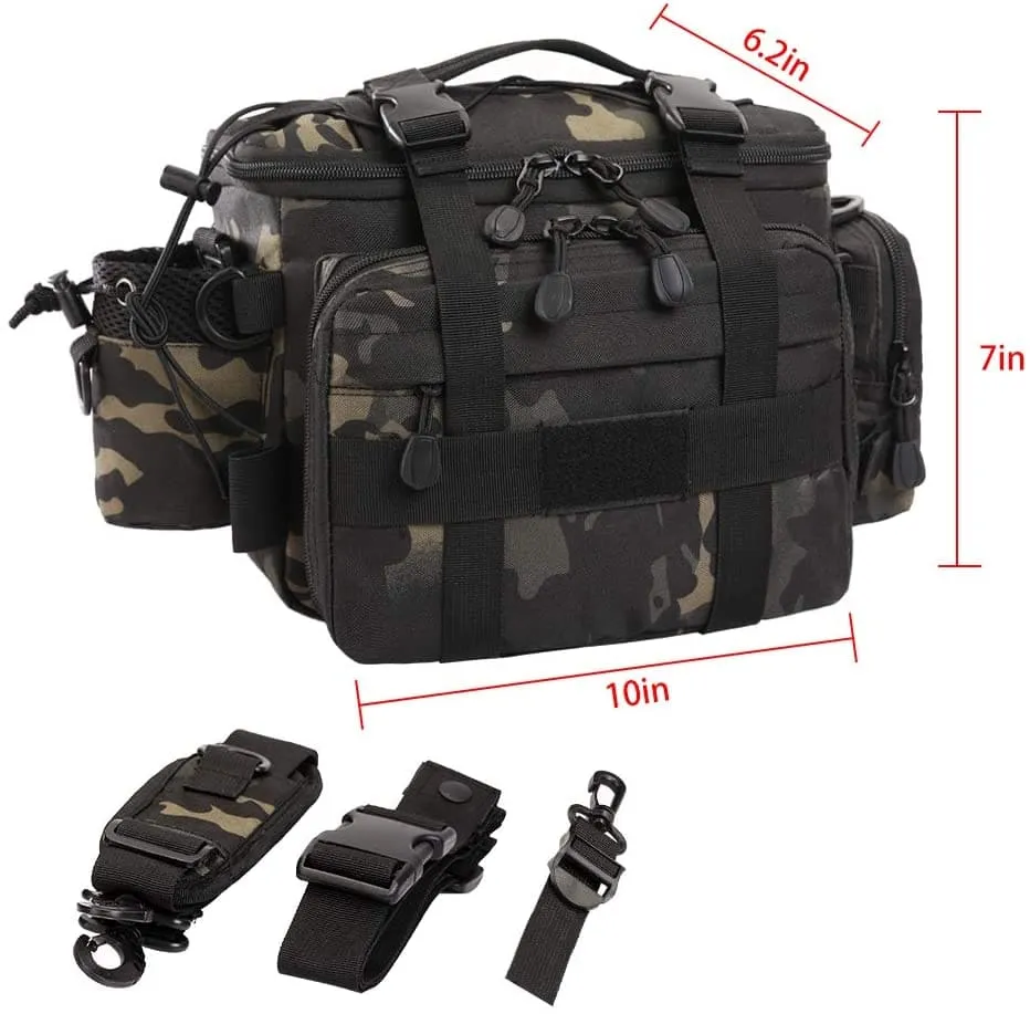 Cross Body Sling Backpack for Fishing Tackle Storage for Fisherman