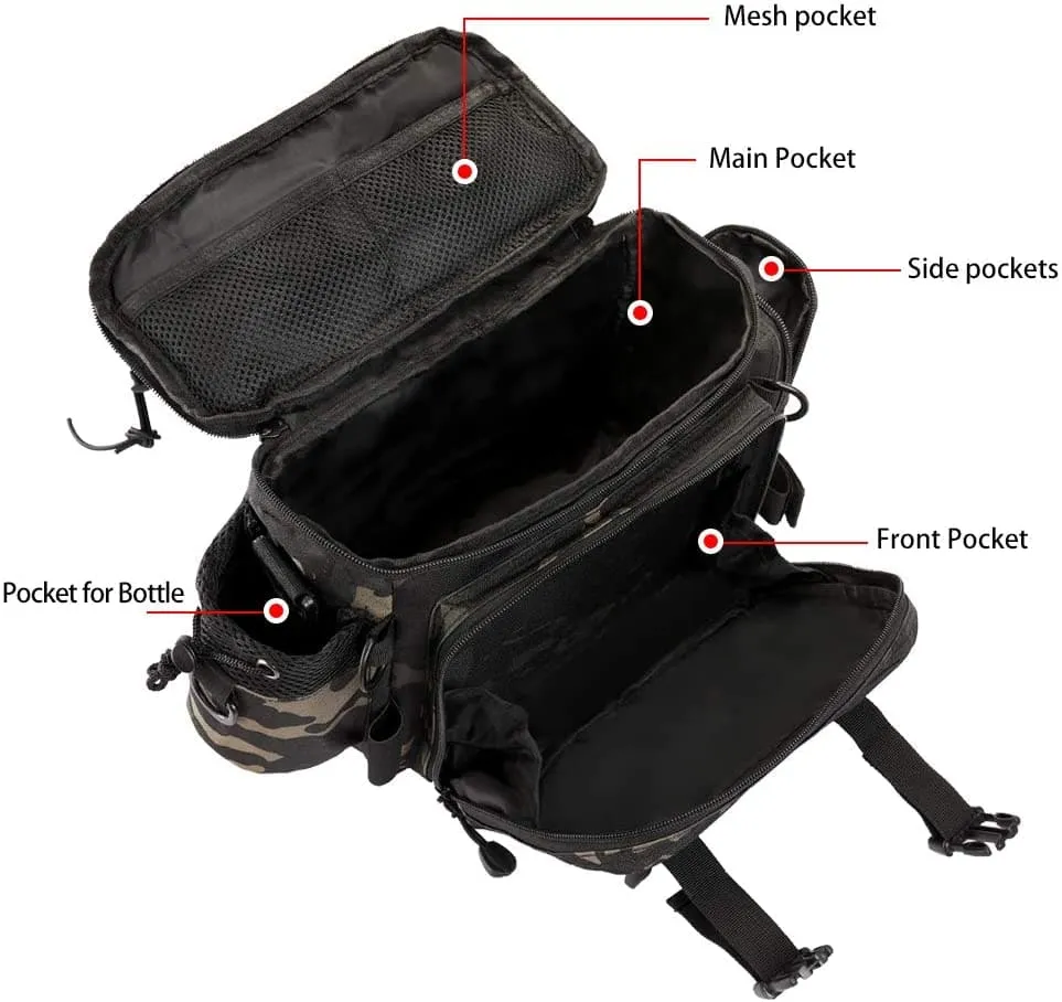 Cross Body Sling Backpack for Fishing Tackle Storage for Fisherman