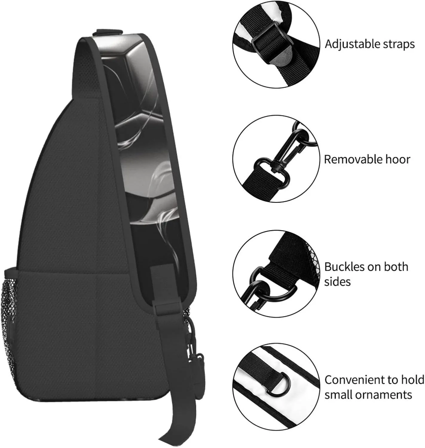 Cross Chest Bag Diagonally Sling Backpack Crossbody Shoulder Bag Surfboard Sling Bag Travel Hiking Daypack