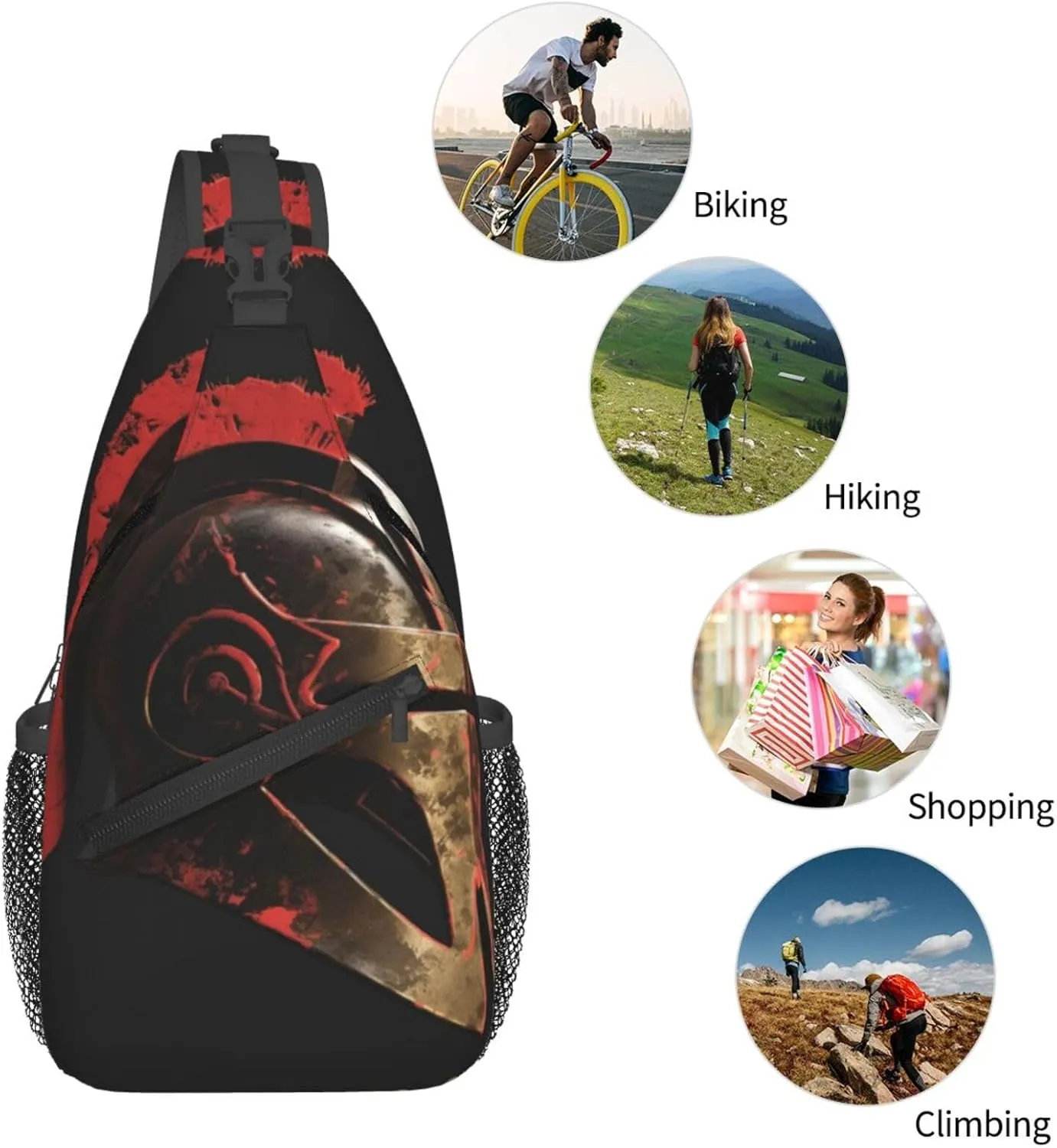 Cross Chest Bag Diagonally Sling Backpack Crossbody Shoulder Bag Surfboard Sling Bag Travel Hiking Daypack