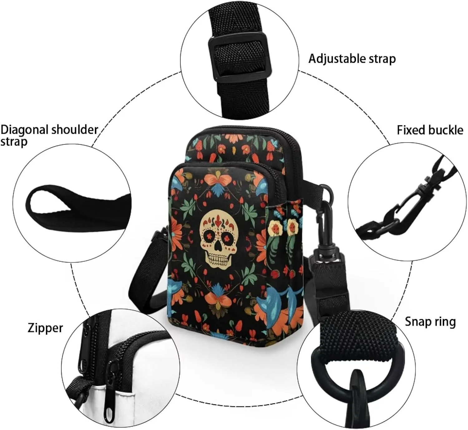 Crossbody Backpack for Women Sling Bag with Adjustable Strap Women Cross Body Chest Bag Mini Purse