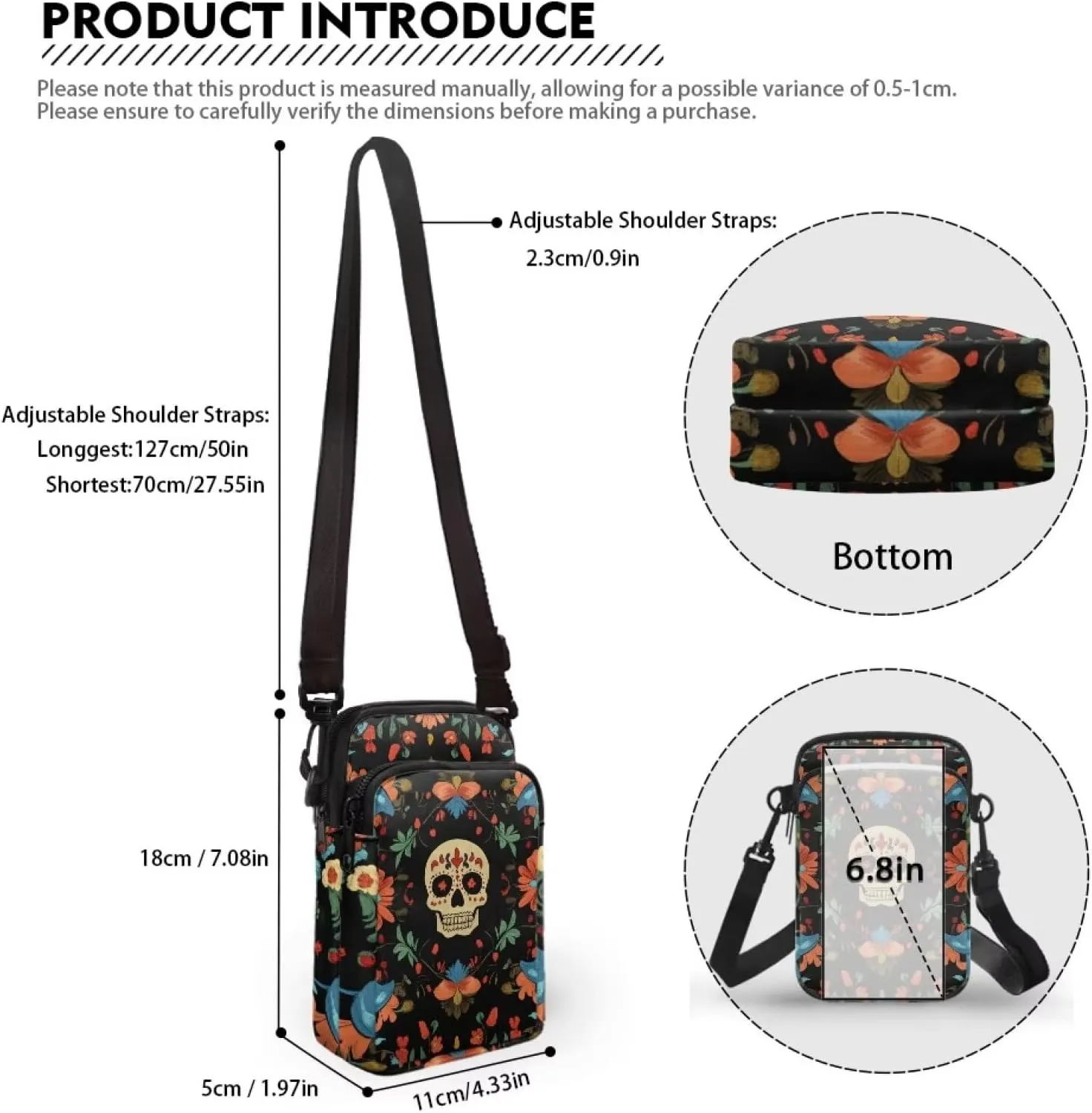 Crossbody Backpack for Women Sling Bag with Adjustable Strap Women Cross Body Chest Bag Mini Purse
