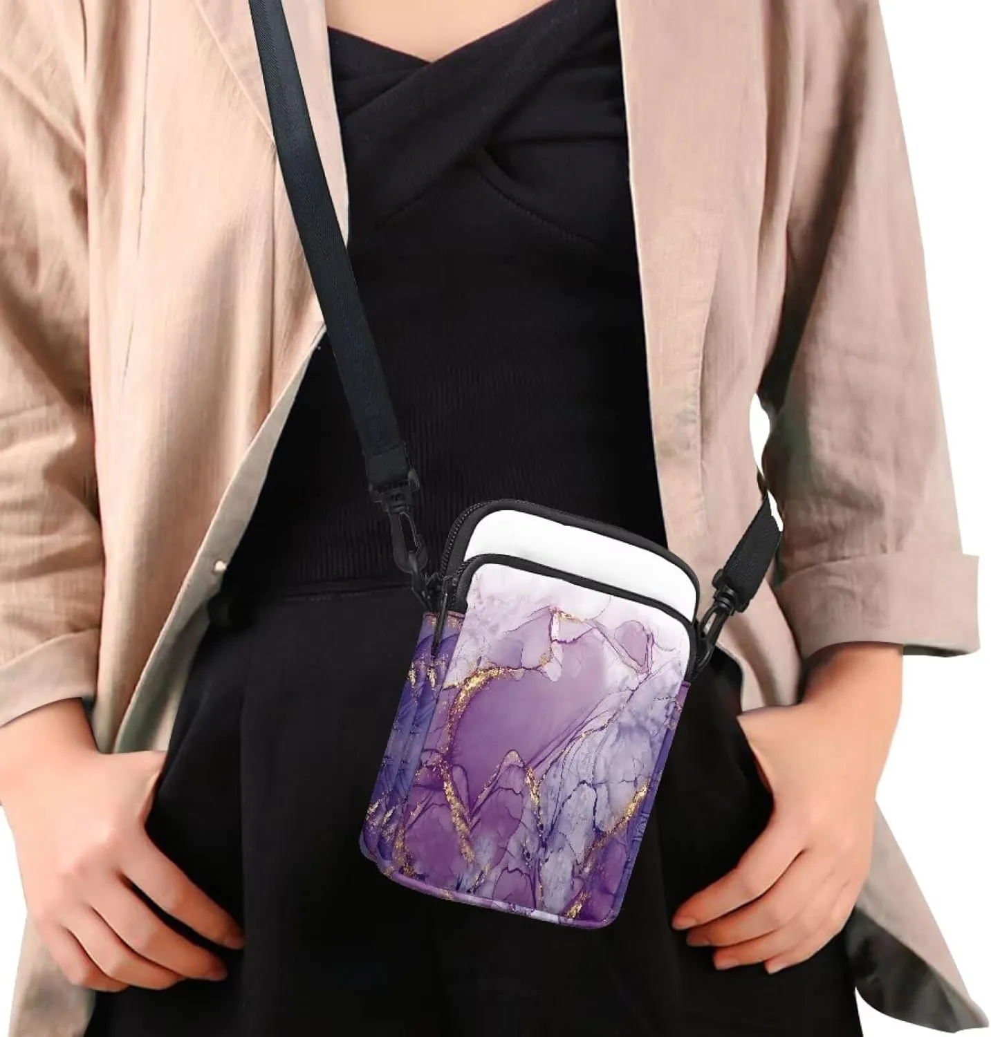 Crossbody Backpack for Women Sling Bag with Adjustable Strap Women Cross Body Chest Bag Mini Purse
