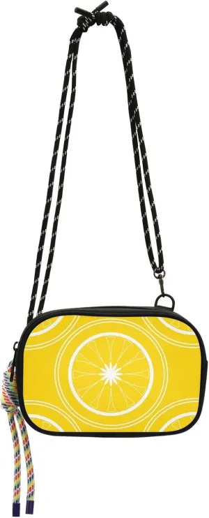 Crossbody Bag Cartoon Simple Slices Lemon Cell Phone Purse Wallet with Credit Card Slots Multicolor Handbag with Adjustable Strap Fits Phone Keys And More