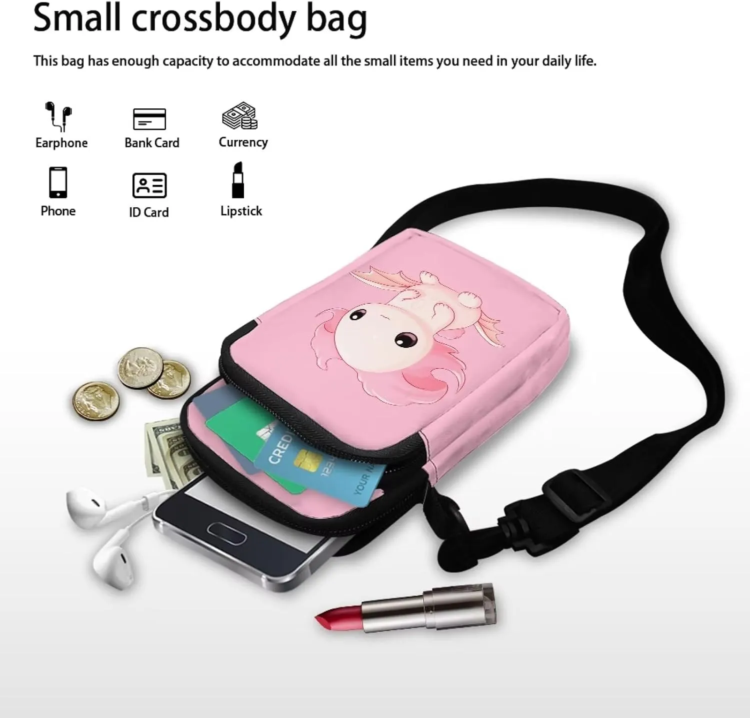 Crossbody Bag for Girls Cell Phone Purse for Kids Small Shoulder Bag Cross Body Pouch