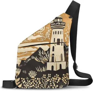 Crossbody Bag for Men Breathable Slim Minimalist Design Lightweight Large Sling Bag for Casual Outing Travel