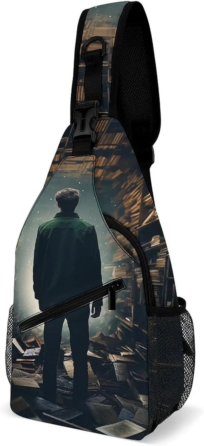 Crossbody Bag for Women Men Chest Bag Cool Dolphin Sling Bag Crossbody Shoulder Bag Sling Backpack