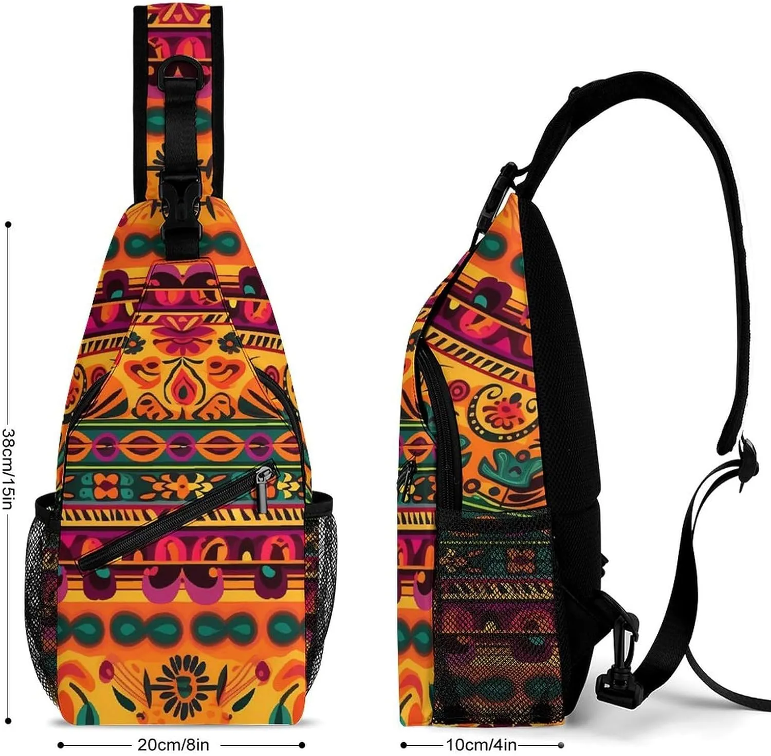 Crossbody Bag for Women Men Chest Bag Music Studio Sling Bag Crossbody Shoulder Bag Sling Backpack
