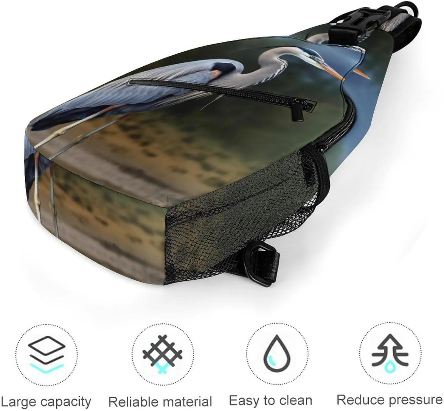 Crossbody Bag for Women Men Chest Bag Music Studio Sling Bag Crossbody Shoulder Bag Sling Backpack