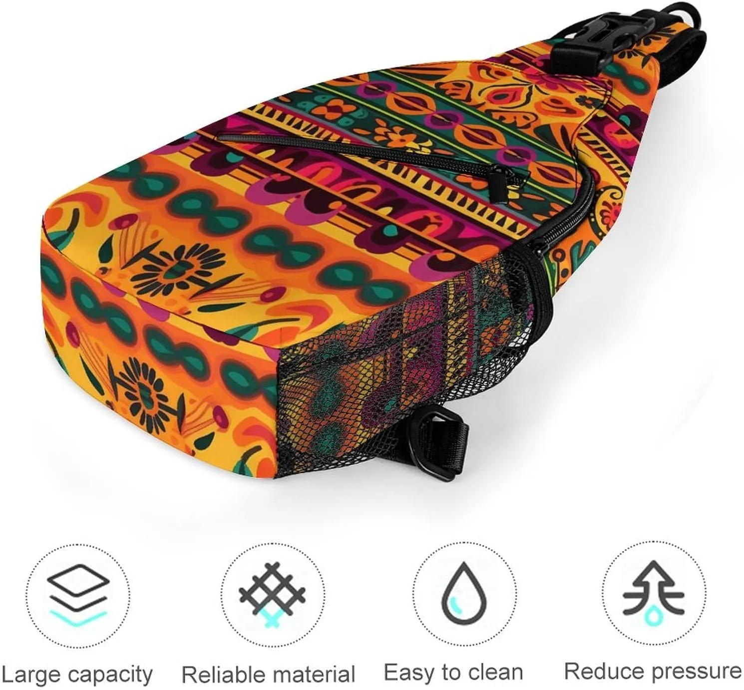 Crossbody Bag for Women Men Chest Bag Music Studio Sling Bag Crossbody Shoulder Bag Sling Backpack
