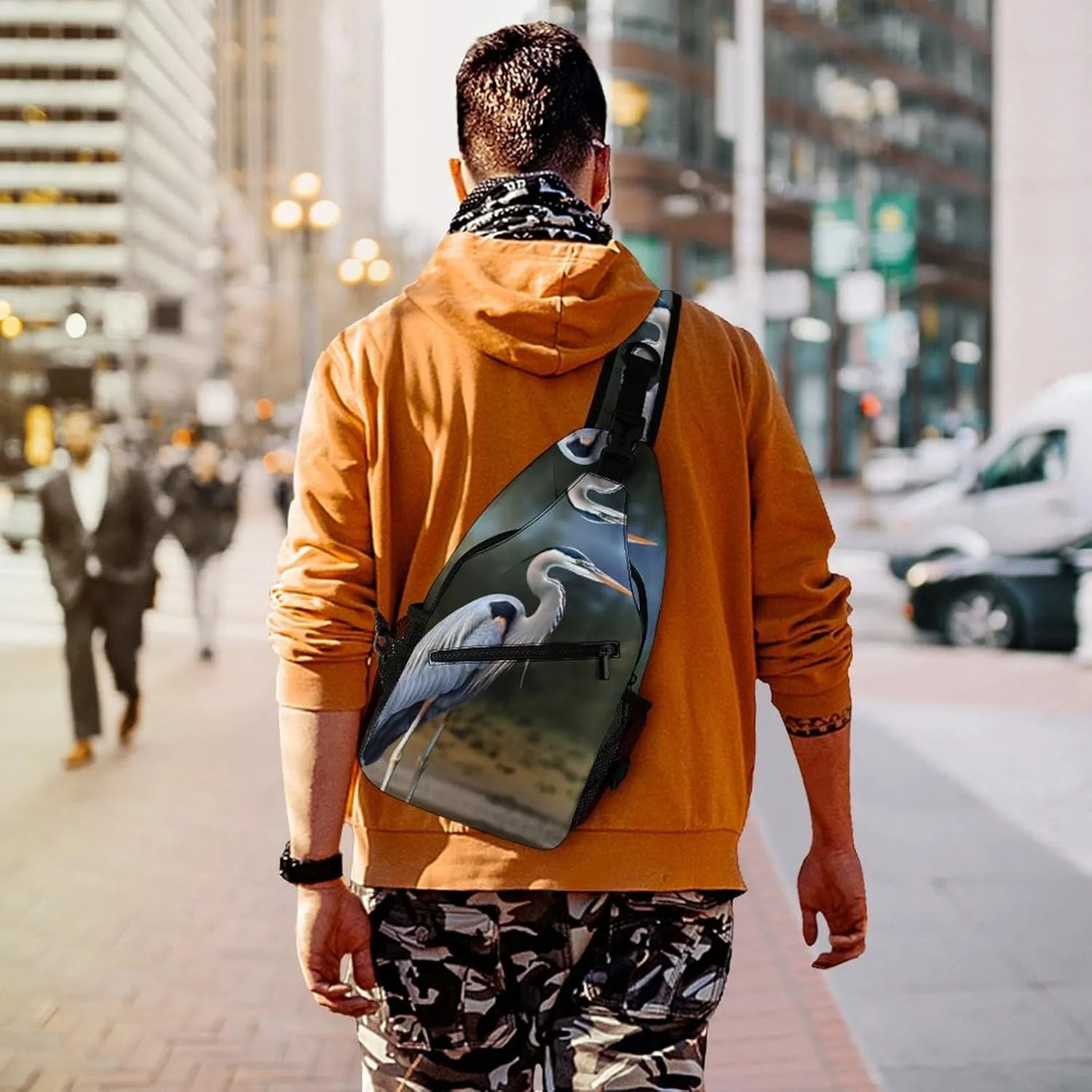 Crossbody Bag for Women Men Chest Bag Music Studio Sling Bag Crossbody Shoulder Bag Sling Backpack