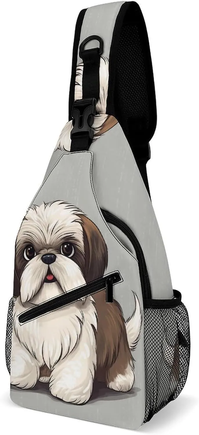 Crossbody Bag for Women Men Chest Bag The Silent Monkey Sling Bag Crossbody Shoulder Bag Sling Backpack