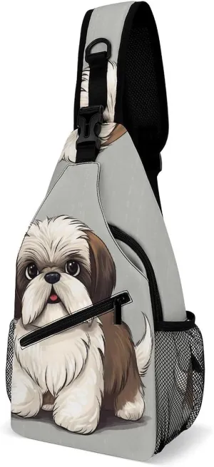 Crossbody Bag for Women Men Chest Bag The Silent Monkey Sling Bag Crossbody Shoulder Bag Sling Backpack