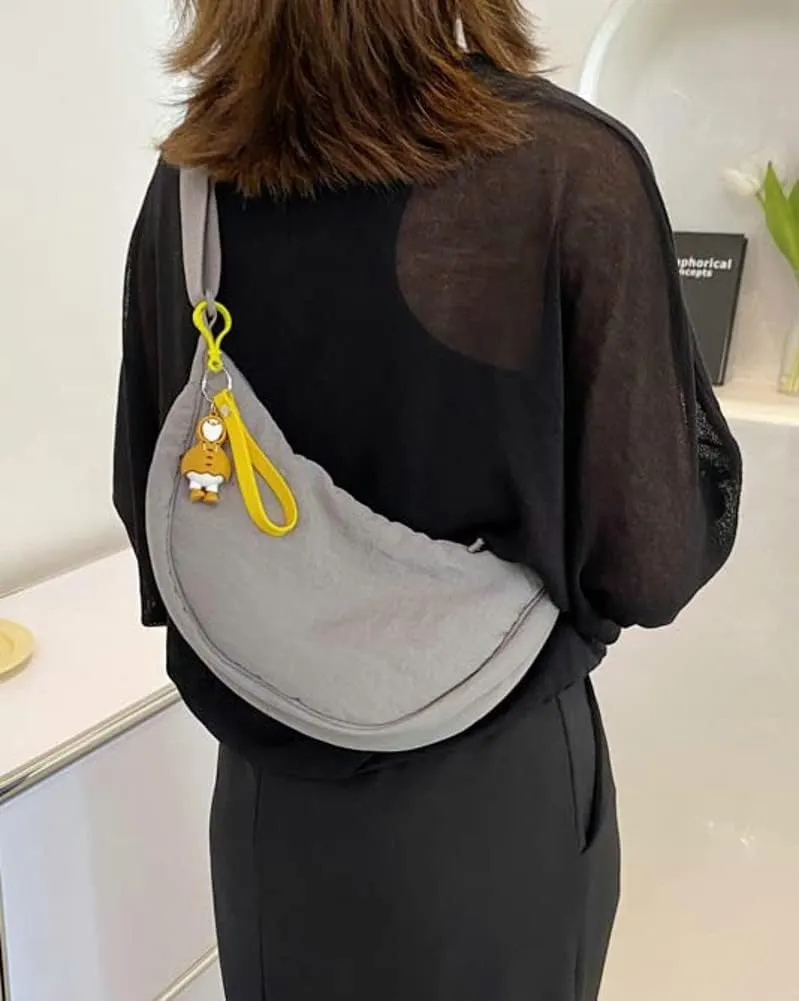 Crossbody Bag Hobo Sling Crescent Bag Women Men Trendy Small Shoulder Bag Purse Dumpling Bag Casual Handbag Adjustable Strap